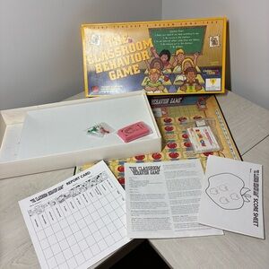 Childswork Classroom Behavior Game Incomplete Vintage Educational Board **READ**
